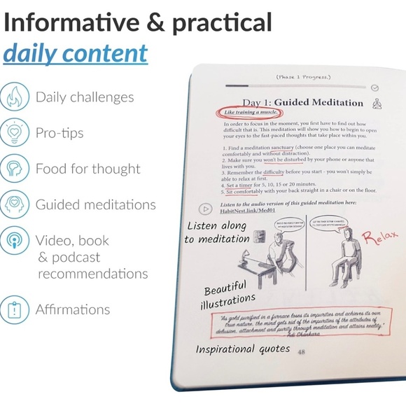 Habit Nest journal set: Morning Sidekick and Meditation Sidekick - Picture 9 of 9